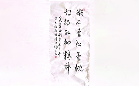 軟筆優(yōu)秀獎：鐵石青松氣概